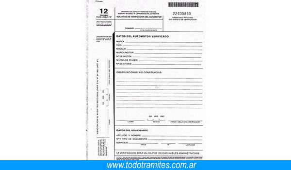Formulario Rd 12 Conoce El Formulario 12 Para La Verificación Policial De Un Automotor ...