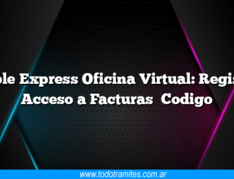 Cable Express Oficina Virtual: Registro Acceso a Facturas Codigo