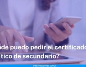 Dónde pedir certificado de analítico de secundario en Argentina