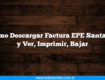 Como Descargar Factura EPE Santa Fe y Ver, Imprimir, Bajar