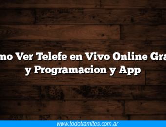 Como Ver Telefe en Vivo Online Gratis y Programacion y App