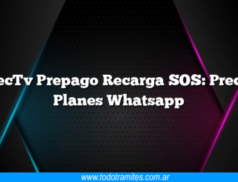 DirecTv Prepago Recarga SOS: Precios Planes Whatsapp