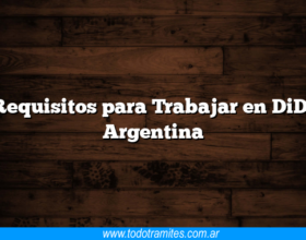 Requisitos para Trabajar en DiDi Argentina