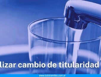 Cómo hacer cambio de titularidad en AySA