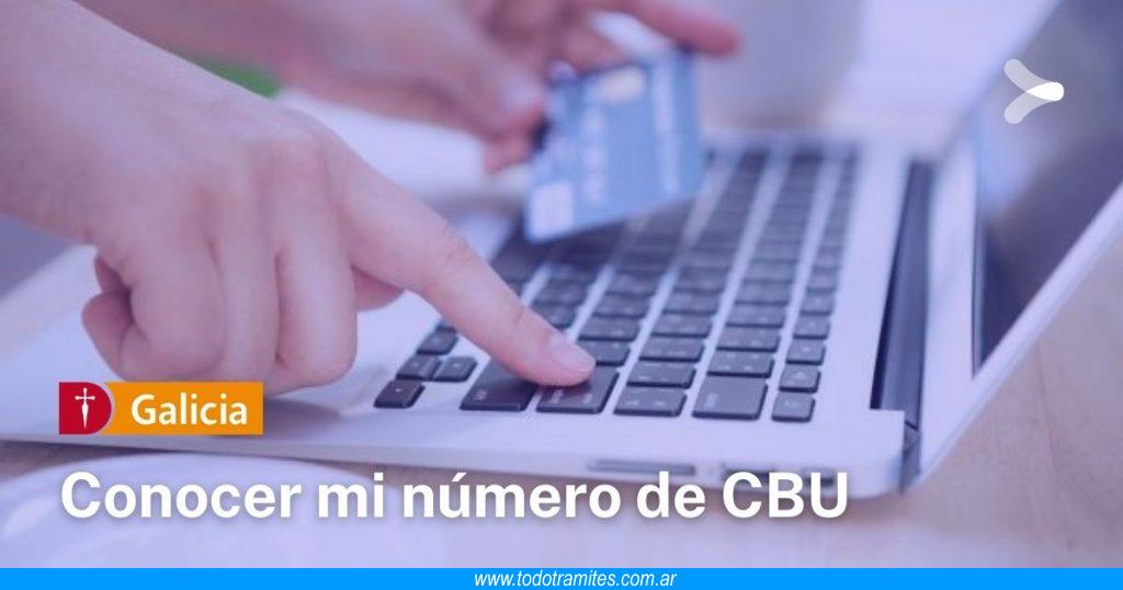 Cómo saber mi número de CBU de Banco Galicia