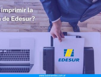 Cómo imprimir la factura de Edesur