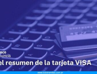 Cómo ver el resumen de la tarjeta VISA en Banco Provincia