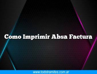 Como Imprimir Absa Factura