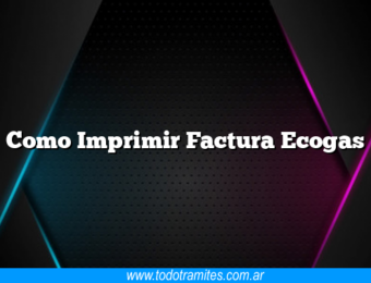 Como Imprimir Factura Ecogas