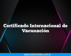 Certificado Internacional de Vacunación
