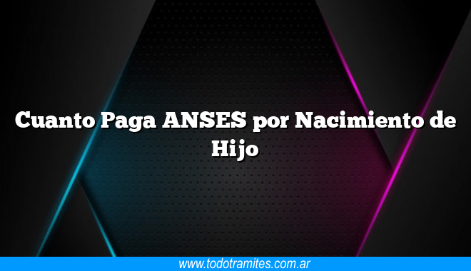 Cuanto Paga ANSES por Nacimiento de Hijo - Tramites Argentinos