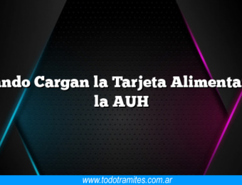 Cuándo Cargan la Tarjeta Alimentar en la AUH