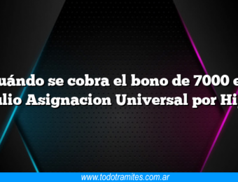Cuándo se cobra el bono de 7000 en Julio Asignacion Universal por Hijo