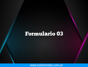 Formulario 03