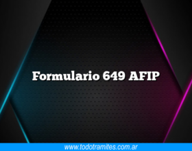 Formulario 649 AFIP