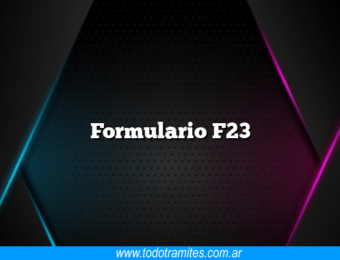 Formulario F23