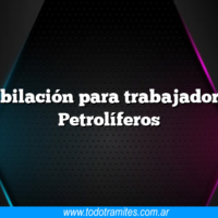 Jubilación para trabajadores Petrolíferos