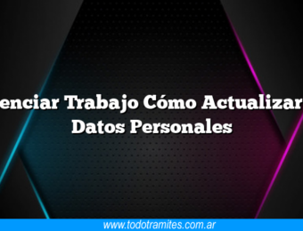 Potenciar Trabajo Cómo Actualizar los Datos Personales