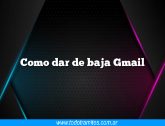 Como dar de baja Gmail