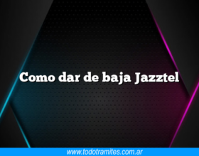 Como dar de baja Jazztel