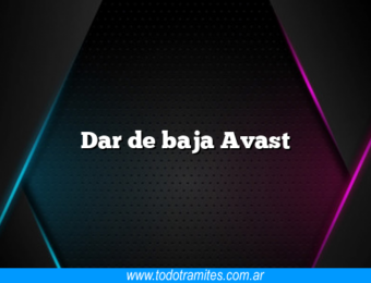 Dar de baja Avast