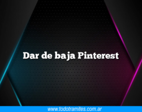 Dar de baja Pinterest