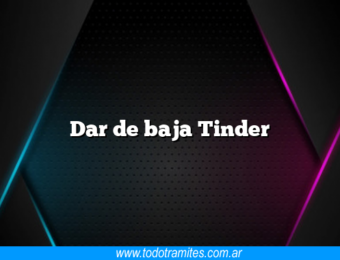 Dar de baja Tinder