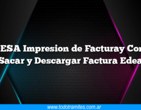 EDESA Impresion de Facturay Como Sacar y Descargar Factura Edea