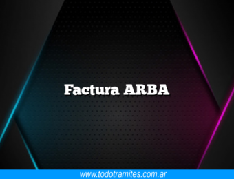 Factura ARBA