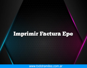 Imprimir Factura Epe