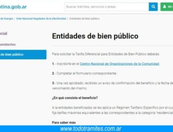 Los Trámites en Línea del ENRE