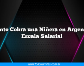 Cuánto Cobra una Niñera en Argentina Escala Salarial