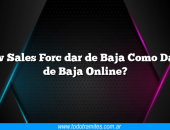 New Sales Forc dar de Baja Como Darse de Baja Online?
