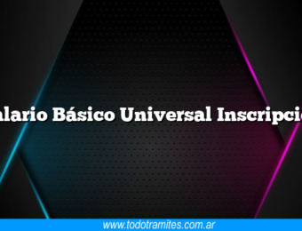 Salario Básico Universal Inscripción