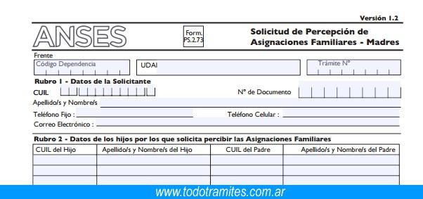 Cuál es el Formulario 2.73 actualizado