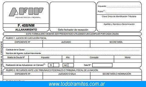 Formulario 408 1 Conoce Como Completar El Formulario 408 AFIP