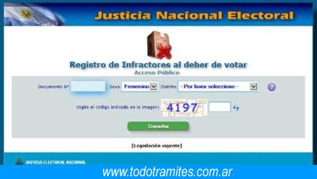 registro de infractores